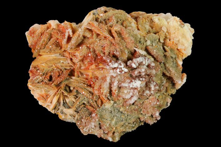 Ruby Red Vanadinite Crystals on Pink Barite - Morocco #155399
